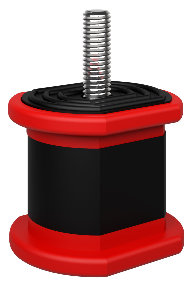 Schwingungsdämpfer Tacco 9898-039B, 100 bis 350 kg, 4 Stück pro Karton