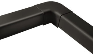 Flache Ecke 0807CP-B 80 mm schwarz